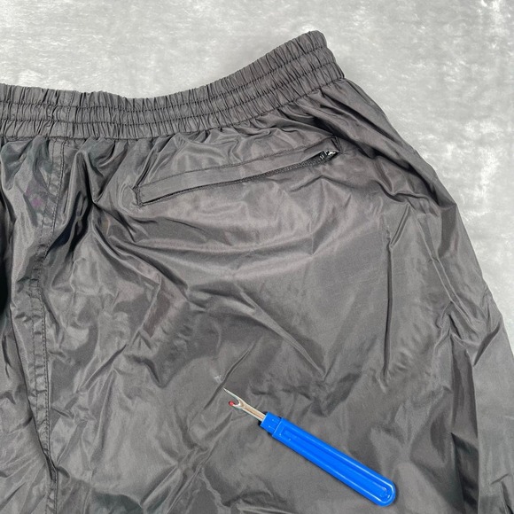 Tek Gear Pants Mens Large Black Gray Jersey Lined Windbreaker Vintage Y2K - Picture 6 of 16